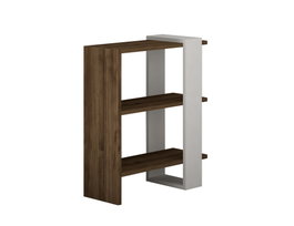 Hanah Home Gaye Conjunto de Muebles de Salón Nogal y Blanco